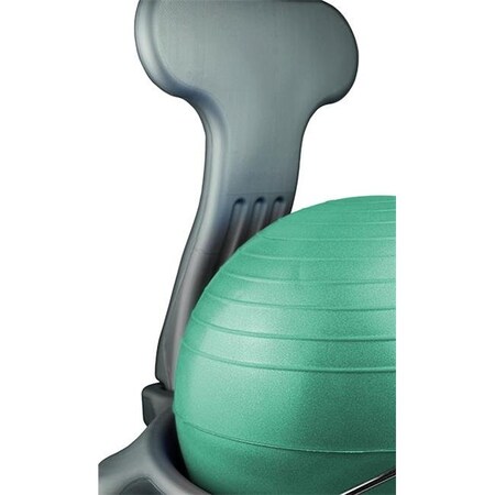 Fabrication Enterprises Fabrication Enterprises 30-1795G Cando Plastic Mobile Ball Chair With Back With O Arms Ball; Green - Child 30-1795G